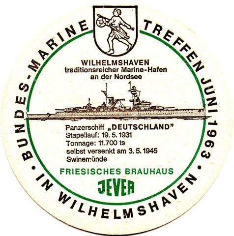 jever fri-ni jever rund 4b (215-panzerschiff deutschland 1963-schwarzgrn)